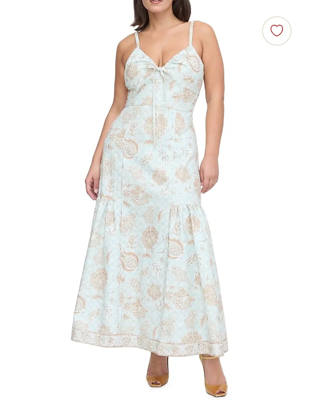 Hill house home Women's The Lillie Dress - Aqua Trellis size small - Picture 2 of 15